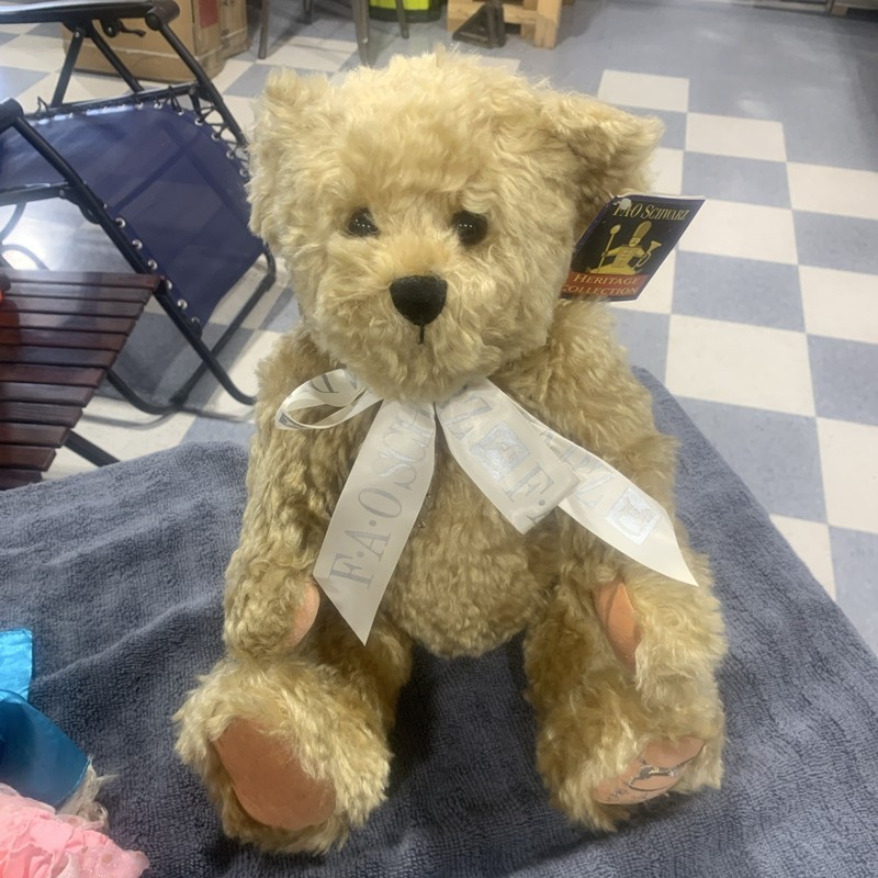 FAO Schwarz Fifth Ave. VTG 2001 Plush Mohair Teddy Bear Jointed LTD ED. w/ TAGS