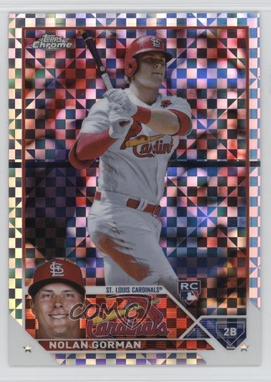 2023 Topps Chrome X-Fractor Nolan Gorman #192 06e0