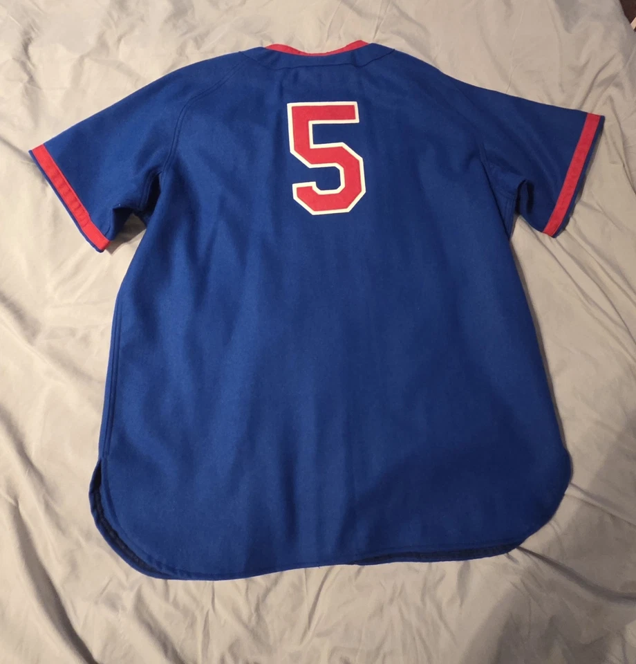 Camiseta de béisbol de los payasos de Indianápolis talla 2XL Ebbets franelas de campo mezcla de lana Foto 2 de 4