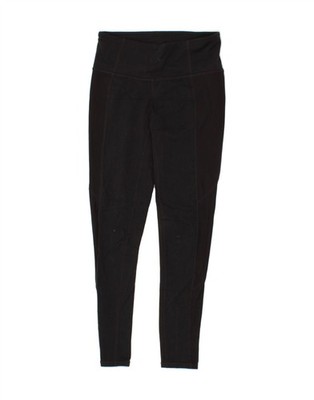 Athleta Damen Leggings UK 4 XS schwarz Nylon AH06