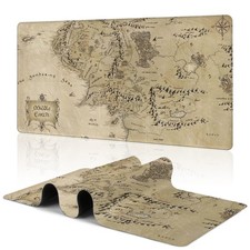 Middle Earth Map Large Extended Gaming Mouse Pad Fantasy Map Desk Mat 31.5 x ...