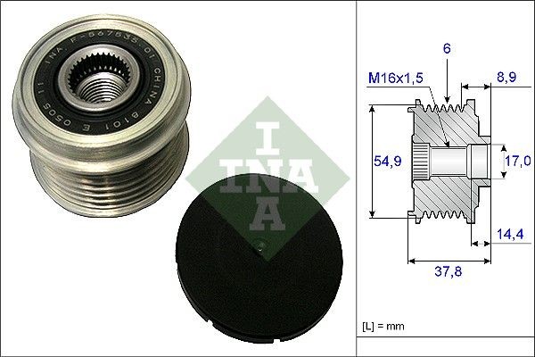 Schaeffler INA 535 0217 10 Generatorfreilauf FüR Hyundai KIA-image