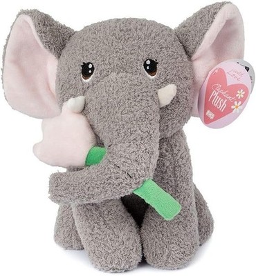 Tatty Elefant mit Frühlingsblume Plüsch weich 25 cm Kuscheltier Geburtstagsgeschenk