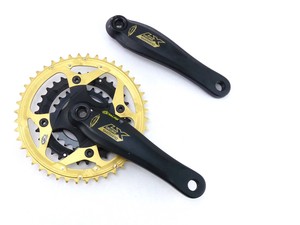 Shimano LX Crankset Gold 170mm 44-32-22 Vintage Mountain bike FREE US SHIP 1 NOS | eBay