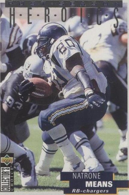1995 Upper Deck Collector's Choice Update Natrone Means #2 - 1 of 2