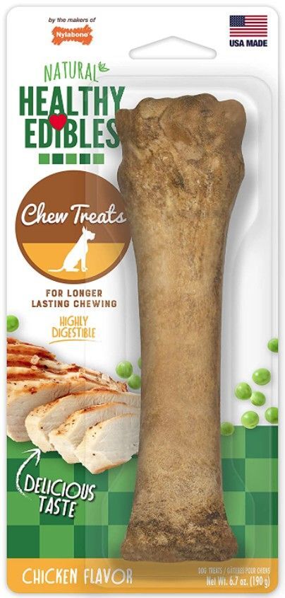 Dog, Nylabone Healthy Edibles Chews Chicken Flavor Souper (1 count)