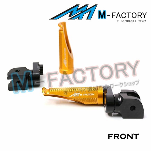 Fit Monster 600/620/oscuro todo el año CNC Shinobi estriberas delanteras ajustables - Imagen 11 de 15