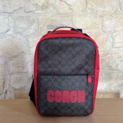 Coach Westway Signature Coach Backpack AuthenticNWT Bright Cardinal/Amazon Green | eBay Coach Westway Signature Coach Backpack AuthenticNWT Bright Cardinal/Amazon Green | eBay