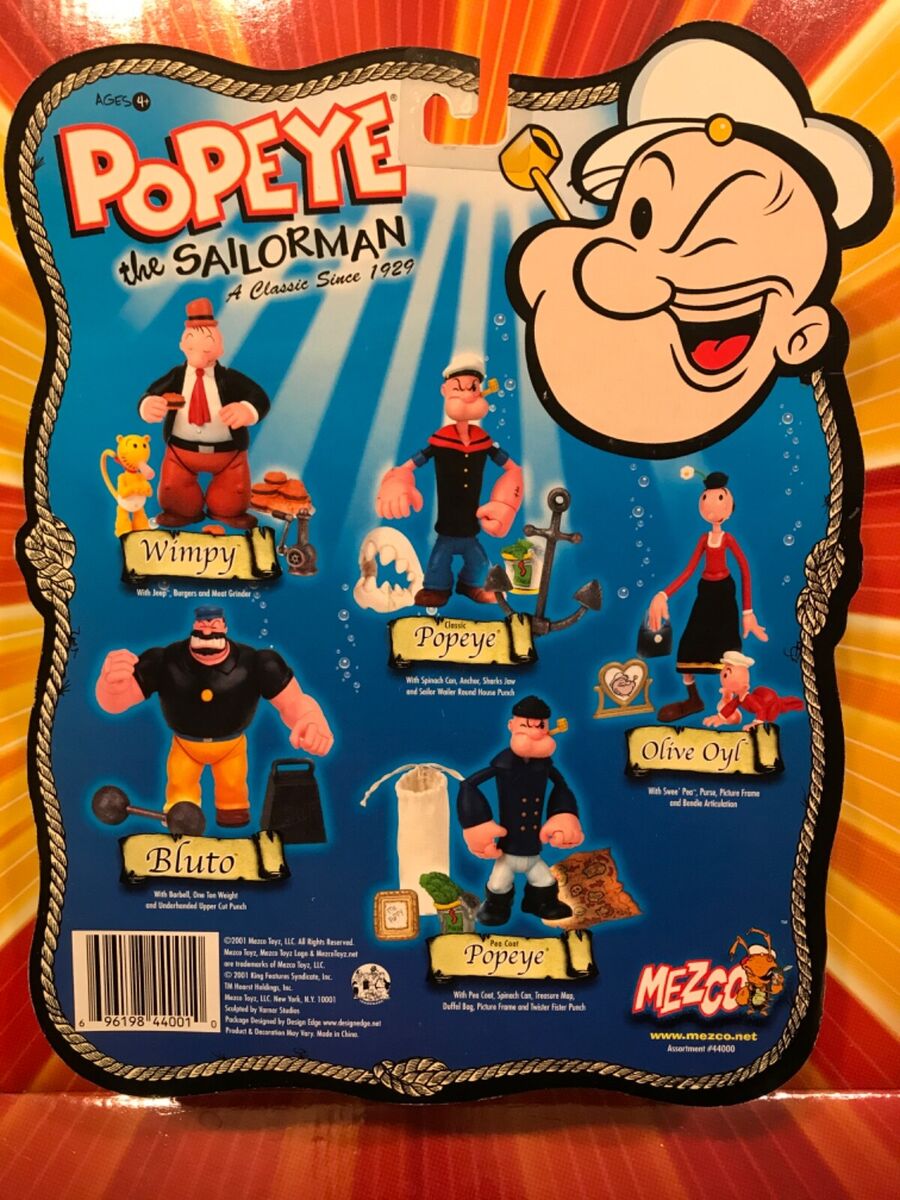 2001 Mezco Classic Popeye The Sailorman Series 1 Action 2001 Mezco Classic Popeye The Sailorman Series 1 Action