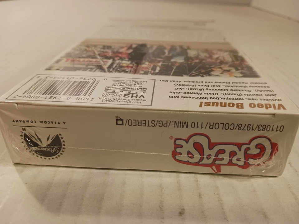 FACTORY SEALED Grease 1998 VHS Tape Paramount Watermarks! MINT Conditon - Image 2 of 4