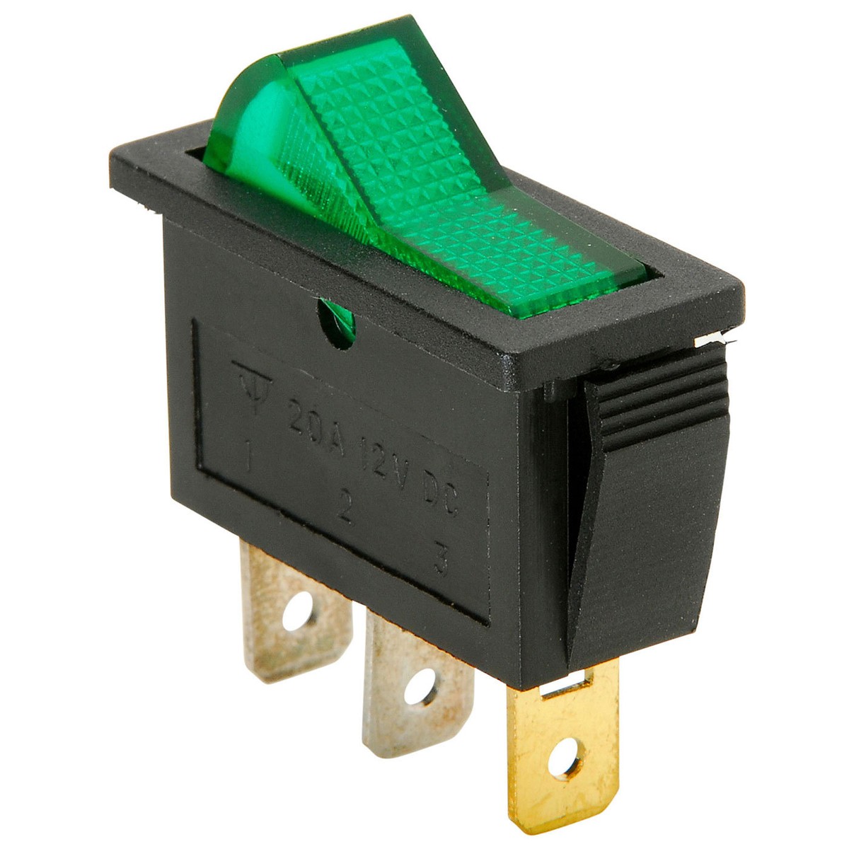 Red Light Rocker Switch SPST Rocker Switch With Red Light - 12V DC ...