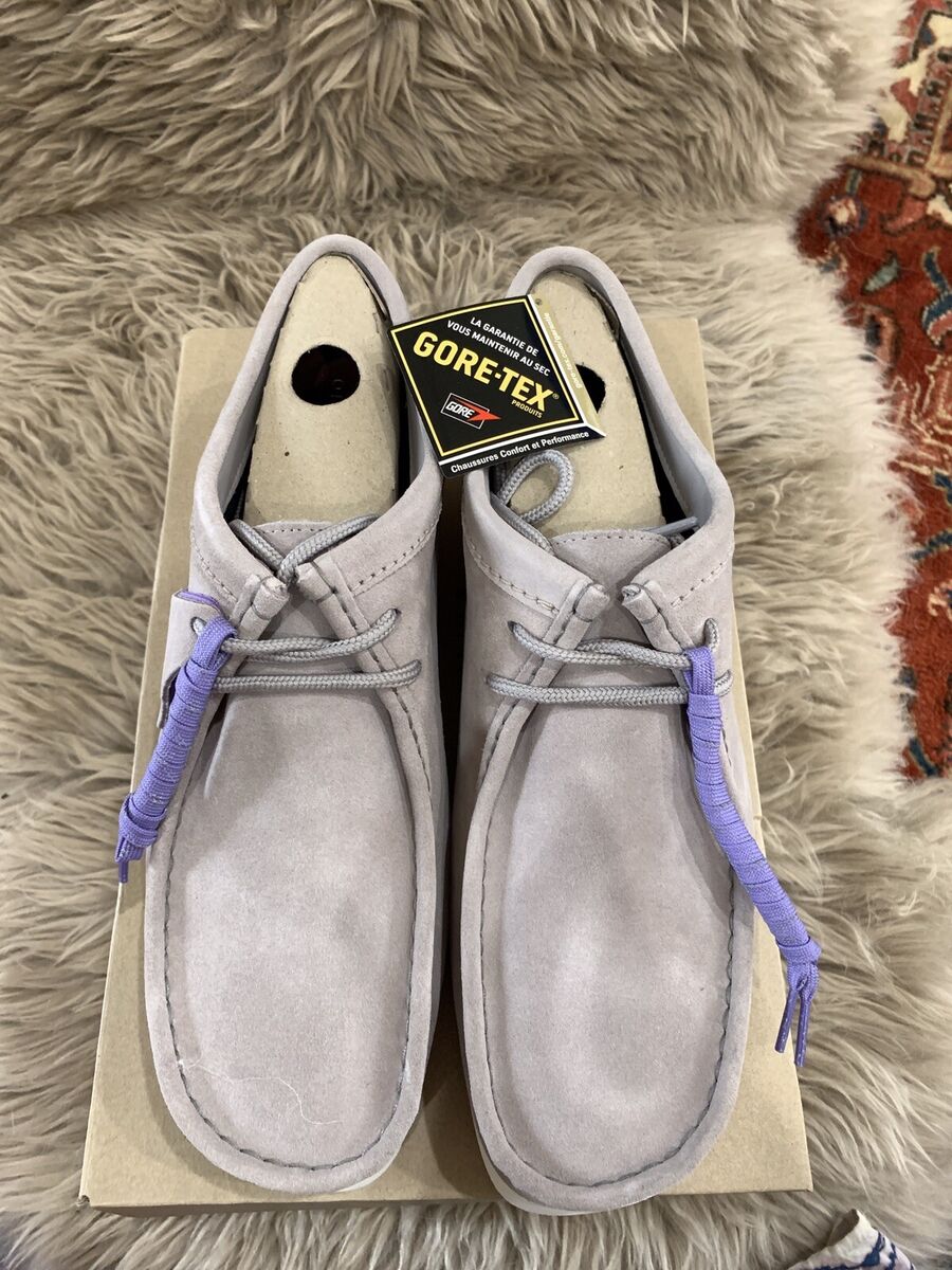 Size 12 Clarks Wallabee GTX Grey Suede Gore-Tex Sole 261603167110