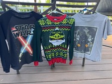 Star Wars Lot Sweater Youth Medium Mandalorian The Child Halloween T Shirt Vader