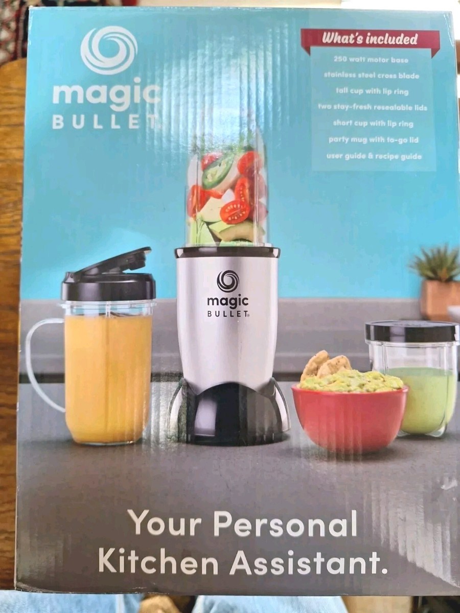 New Magic Bullet Personal Blender Set MBR-1101 Guide and Recipes Sealed In  Box