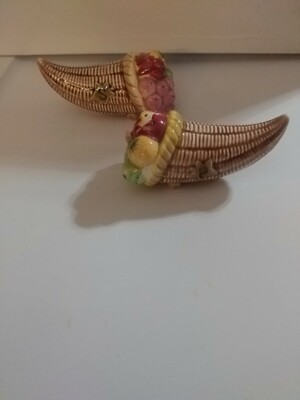 CORNUCOPIA Ceramic Salt & Pepper Shakers