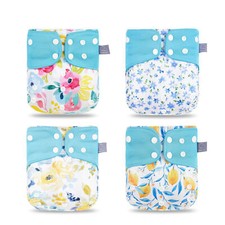4pcs/ Cloth Diapers Washable Reusable Pocket Cloth Diaper Quick R1A3