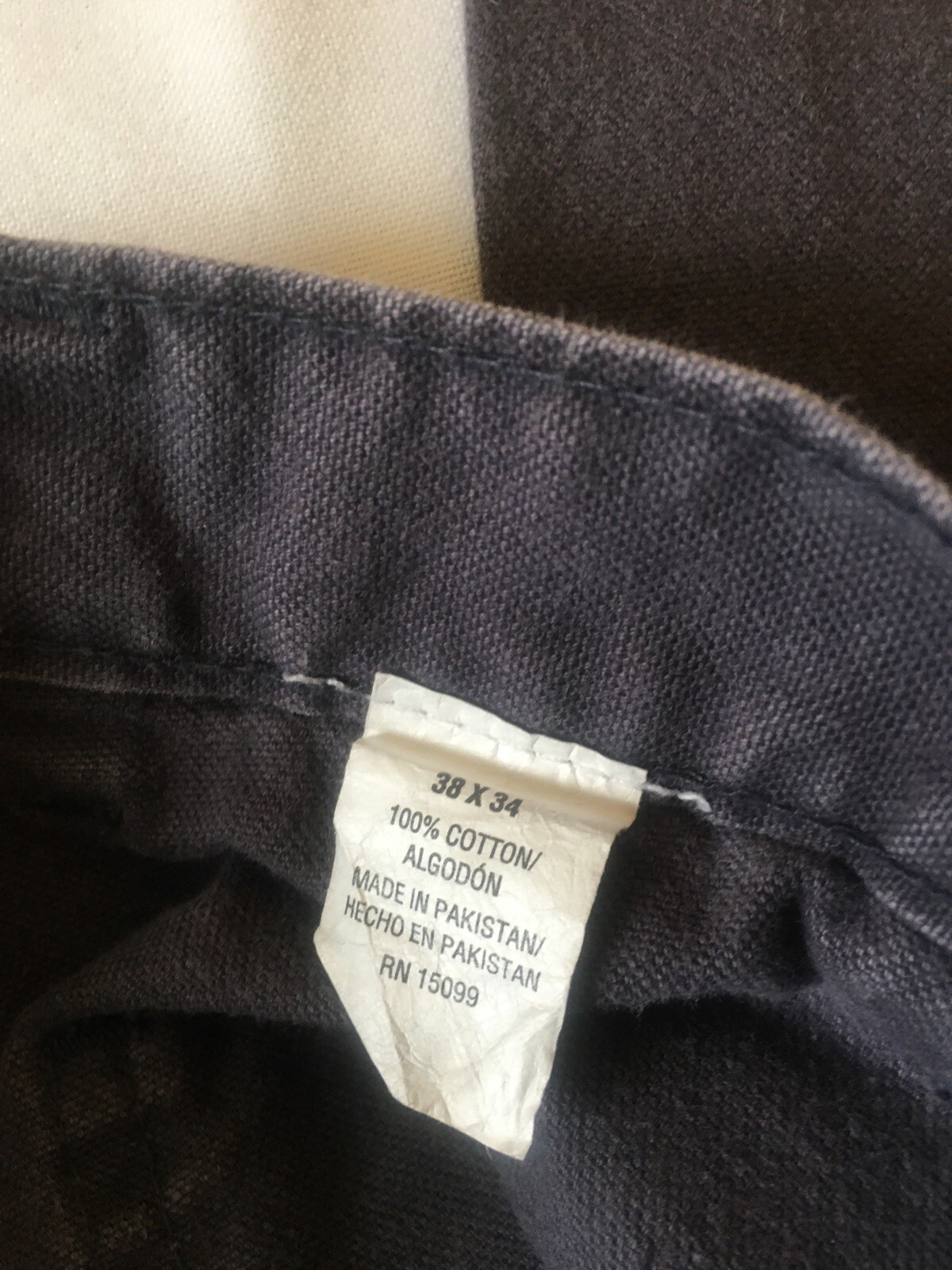 Craftsman Mens Gray Work Pants 38x34 - Gem