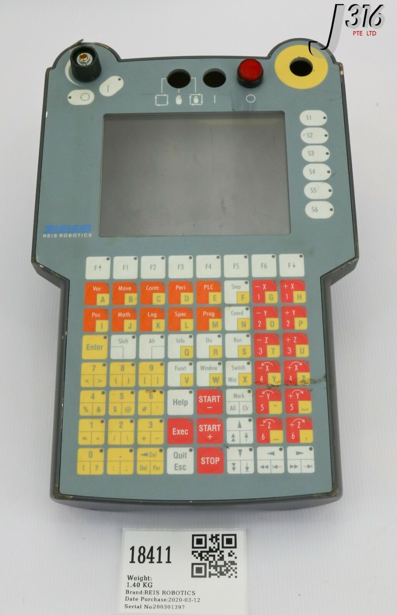 18411 REIS ROBS ROBOT TEACH PENDANT PROGRAMMER P/N: 3530026 PARTS