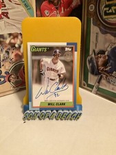 2025 Topps Series 1 - Will Clark - 1990 Topps On Card Auto GIANTS