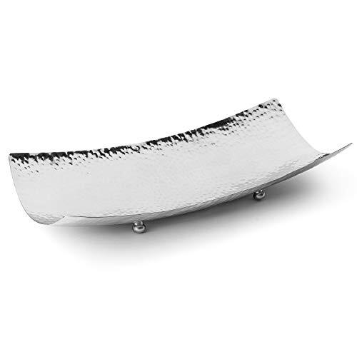 Rectangular Stainless Steel Serving Tray Silver Serving Tray And