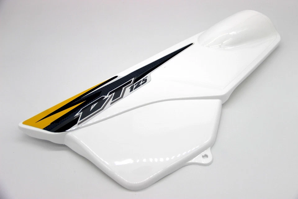 Juego de pegatinas paneles laterales blancos para Yamaha DT125 negro gris amarillo Foto 3 de 4