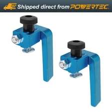 POWERTEC 2-1/4-Inch Fence Flip Stop for Woodworking, 2PK, 71135-P2