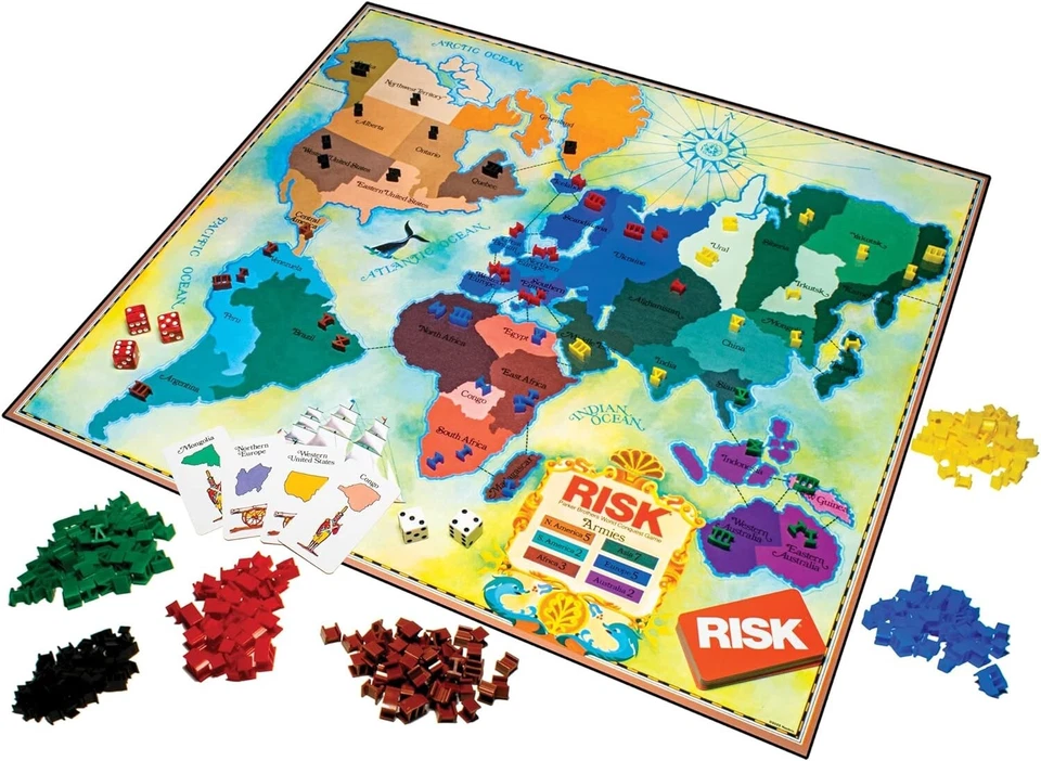 Risk The 1980's Edition Board Game - Family Game Night Kids 8+ & Adults - Image 4 of 4