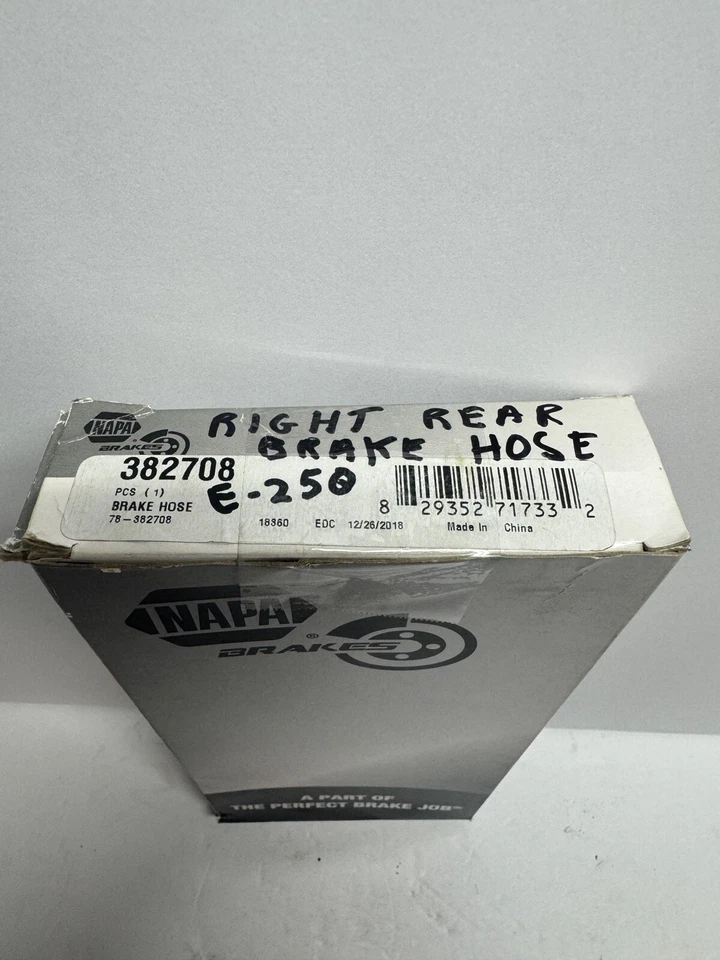 Manguera freno trasero derecho Ford E150 E250 2008-2014 NAPA 382708 Foto 2 de 2