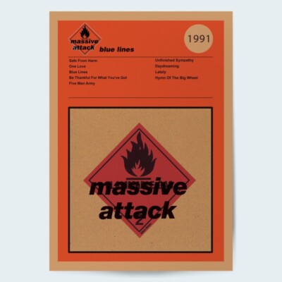 Massive Attack Blue Lines Fine Art Album Poster | eBay UK