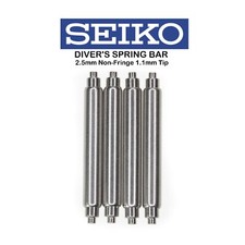 OEM SEIKO 4PC 22mm 2.5mm Fat Spring Bar A PROSPEX Non-Fringe 1.1mm Tip Stainless