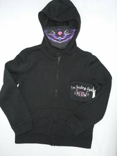 Girls Wonder Nation Black Hooded Jacket  2-Mask 3PC Set Sz Reg  Plus 4/5-14/16