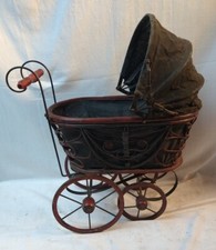 Antica carrozzina giocattolo per bambini - Ferro (ghisa/battuto), Legno