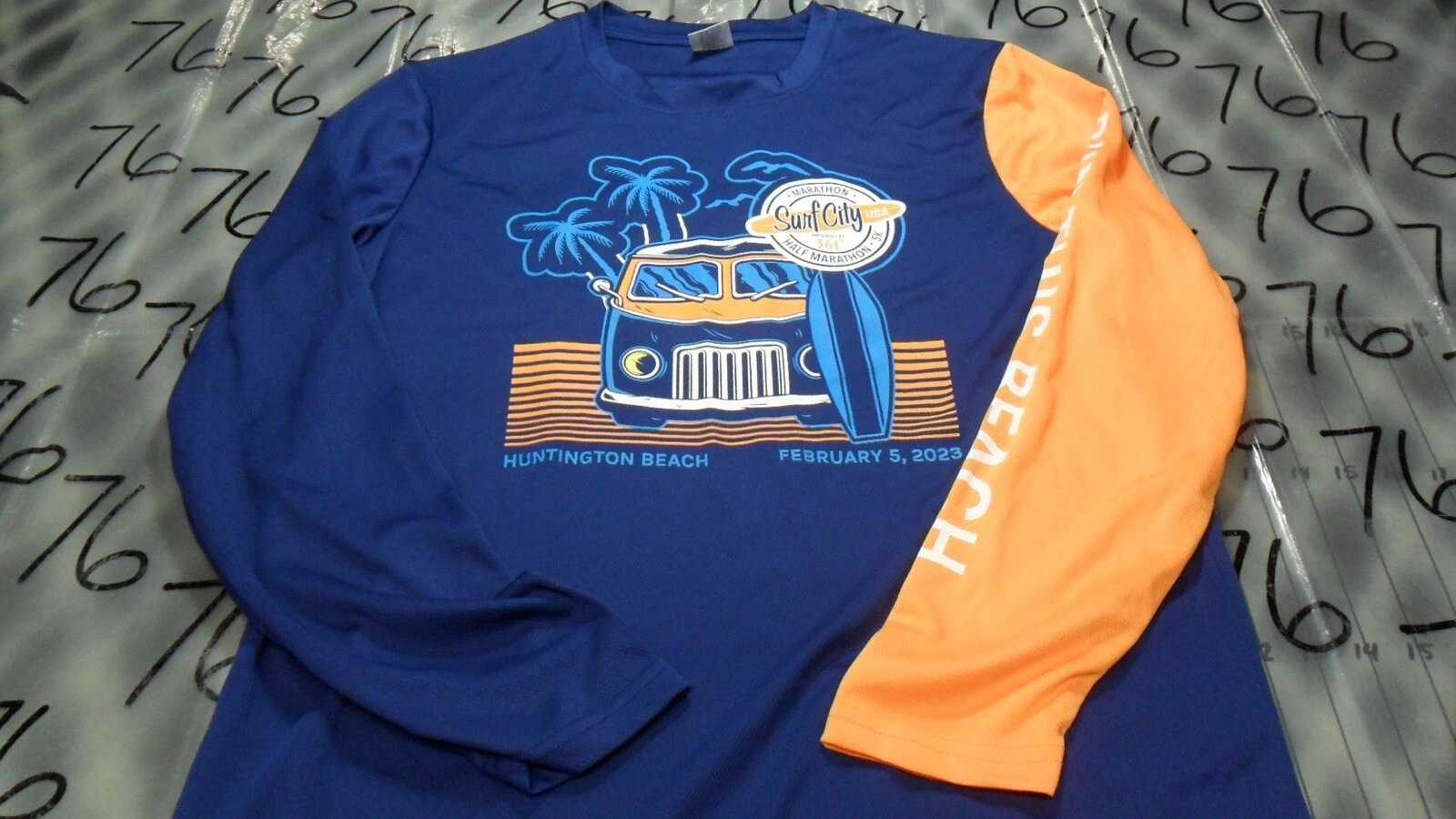 Medium NWOT Run The Beach Huntington Beach CA Long Sleeve 2023 Shirt