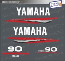 Adesivi calandra motore marino fuoribordo Yamaha 90 cv 2t gommone barca