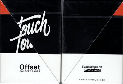 Offset Orange Touch Cardistry Playing Cards Poker Size Deck USPCC Custom Limited
