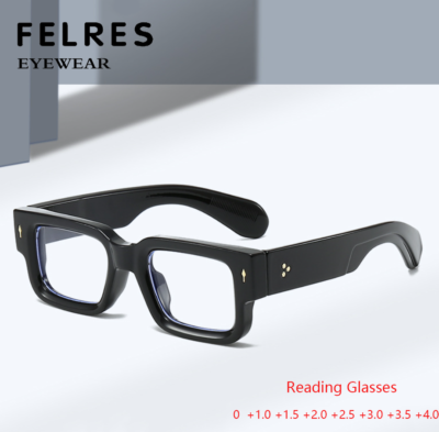 Blue Light Blocking Reading Glasses with Retro Rectangular Plastic Frame EYE ZOOM 3 Pack Retro Rectangular Plastic Frame Blue Light  main image 4