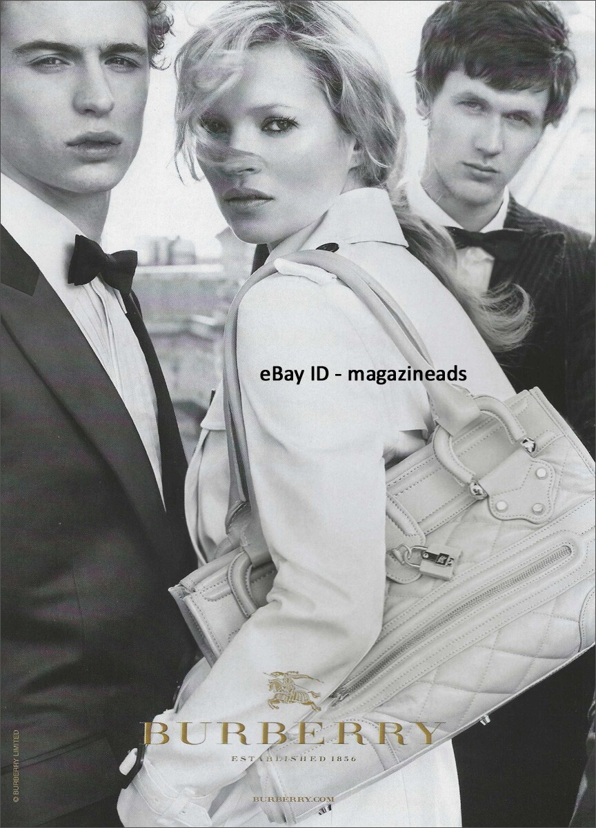 BURBERRY 1-Page PRINT AD Fall 2006 KATE MOSS Max Irons ISAAC FERRY