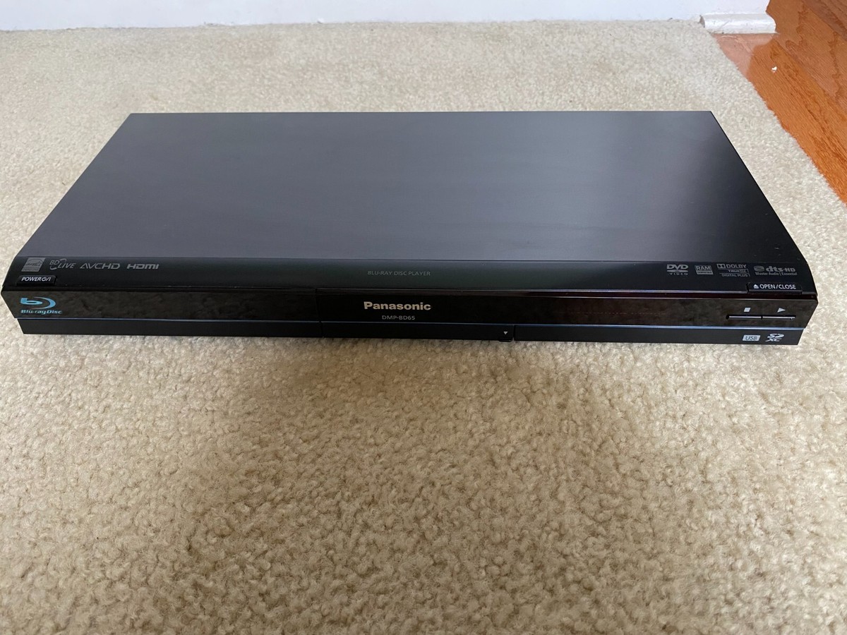 Panasonic DMP-BD65 Blu-Ray Player: Remote, Power Cable