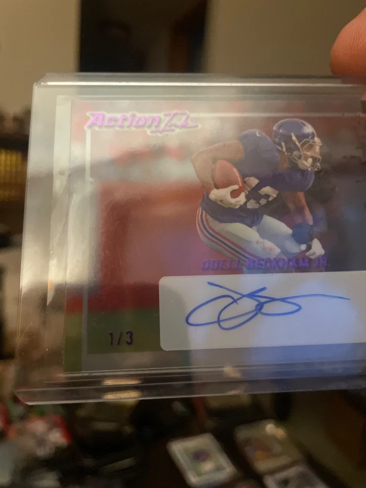 2023 Leaf Pro Set Odell Beckham Jr.  Action Ink Auto /3 ! Rare SSP 🔥🔥🔥🔥🔥 - Image 3 of 4