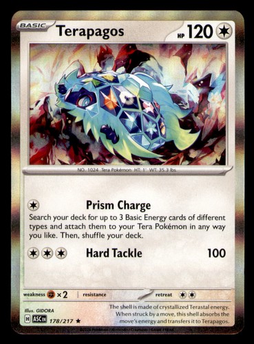 Terapagos 178/217 ME: Ascended Heroes Holo NM Pokemon TCG
