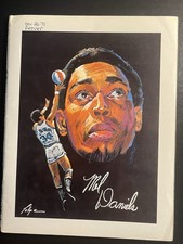 ABA Game Program Denver At Indianapolis November 26 1971 Mel Daniels Cover VG