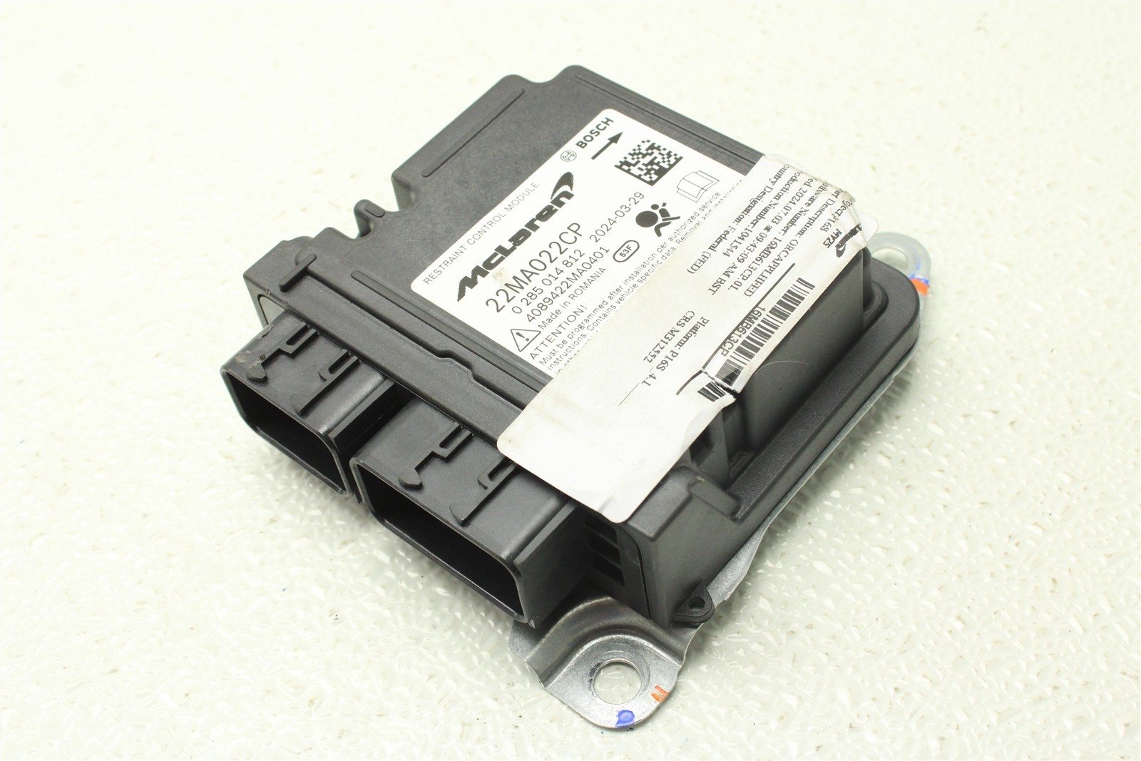 McLaren Artura 2025 Airbag control module P/N 22MA022CP