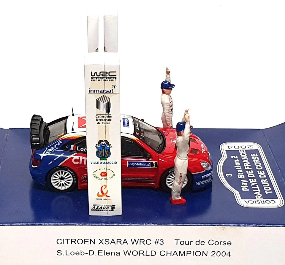 Ixo 1/43 Scale Diecast RAM159 - Citroen Xsara #3 Tour de Corse 2004 Loeb — 第 3/4 张图片