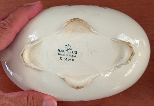 Vintage 1940s Homer Laughlin Eggshell Nautilus Sauce Boat & Georgian Tea Cup USA - Picture 8 of 12
