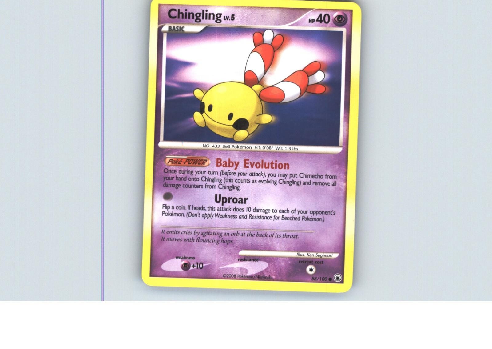Chingling 58/100 Common Majestic Dawn Pokemon Near Mint