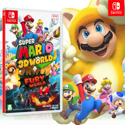 Nintendo Switch Super Mario 3D World Bowser's Fury Korean Version Game 1 Pack