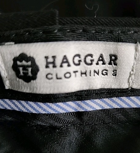 Haggar Classic Fit Cool 18 Dress Pants Men's 36 x 32 Black Slacks Packable - Picture 11 of 16