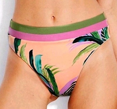 NEW! Seafolly Las Palmas High Rise Reversible Bikini Bottom! Size 12