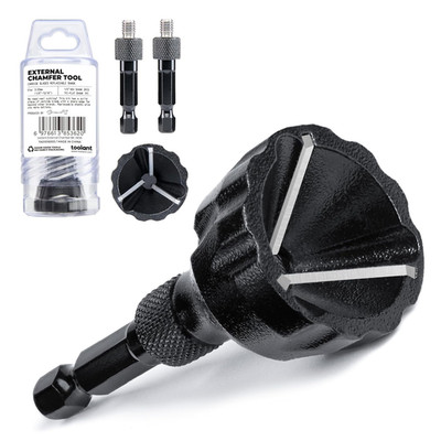 Deburring External Chamfer Tool with Carbide Blades, Removing Burr Tools with Qu