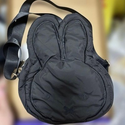Miffy Opque Dot Clip Shoulder Bag Black New Unused with Tags